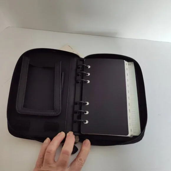 Day-Timer Black Genuine Leather Planner